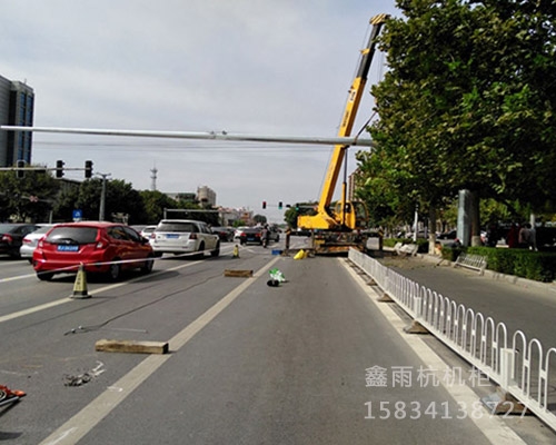 18米，20米，23米監(jiān)控桿安裝現(xiàn)場(chǎng)